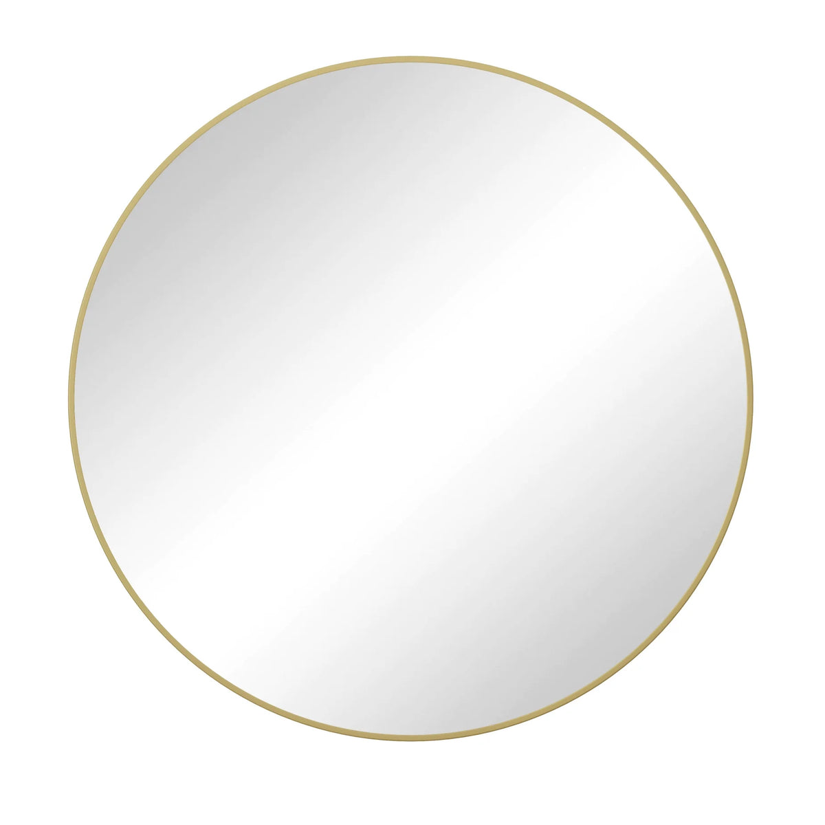 48" Round Mirror, Wall Circle Mirrors with Metal Framed, Circular Vanity Mirror Dressing Mirror for Bathroom, Living Room, Bedroom Wall Decor, Black