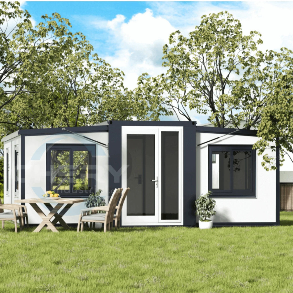 Portable Mobile Expandable Prefab House 15 x 20ft,Exquisitely Designed Modern Villa Prefab House for Live,Work