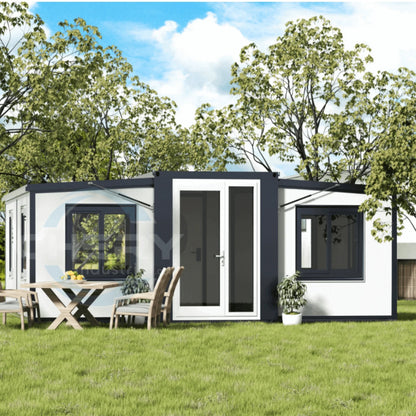 Portable Mobile Expandable Prefab House 15 x 20ft,Exquisitely Designed Modern Villa Prefab House for Live,Work