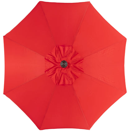 Safavieh Venice 9' Market Crank Tilt Patio Umbrella, Navy/White
