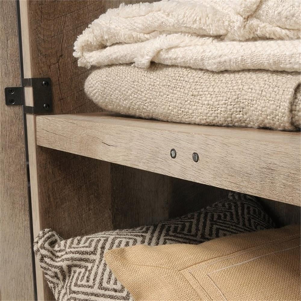 Pemberly Row Contemporary Engineered Wood Pantry in White Finish