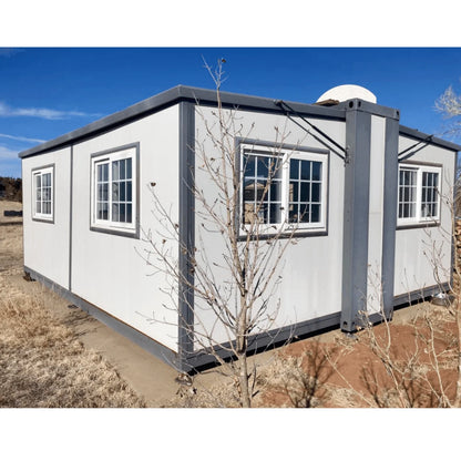 Portable Mobile Expandable Prefab House 15 x 20ft,Exquisitely Designed Modern Villa Prefab House for Live,Work