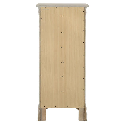 Glory Furniture Louis Phillipe 7 Drawer Lingerie Chest in Cherry
