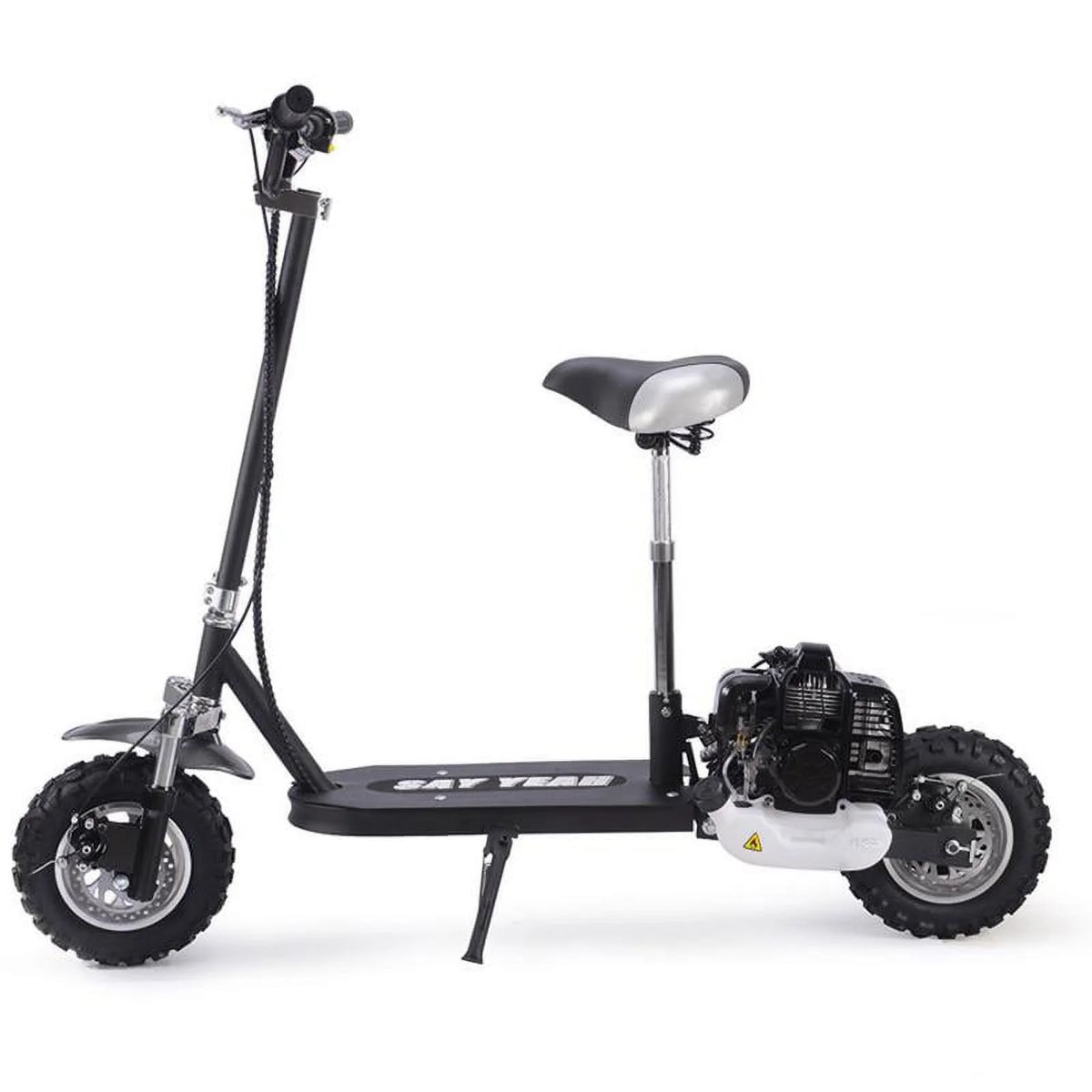 Say Yeah 49cc Stand up Gas Powered Scooter with Seat Black