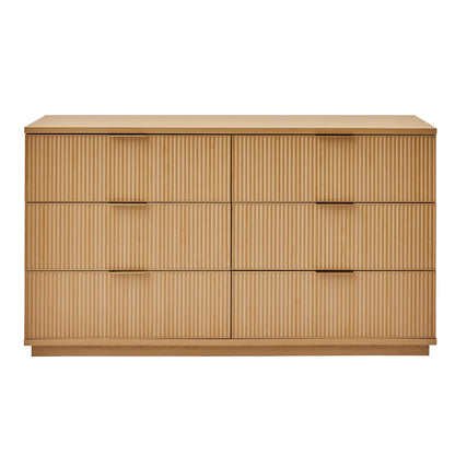 Better Homes and Gardens Lillian 6 Drawer Dresser, White