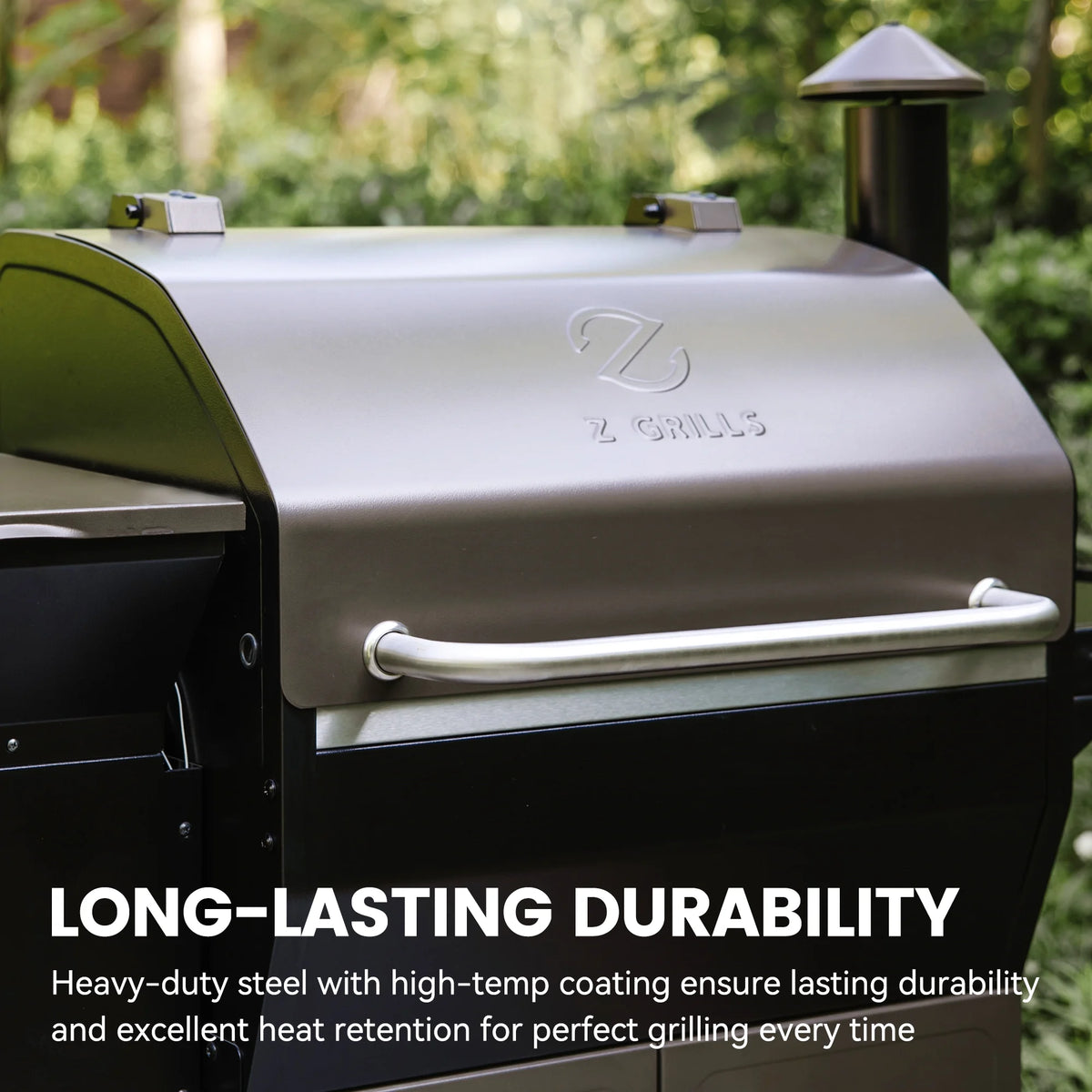 Z GRILLS Grill Elite ZPG-550B4 549 sq.in Wood Pellet Grill & Smoker, Latest PID 3.0 Controller, 2 Meat Probes, Auto Temperature Control, 8 in 1 BBQ- Bronze