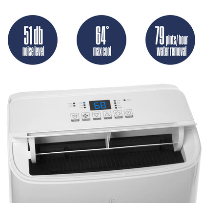 Westinghouse 12,000 BTU Portable Air Conditioner & Dehumidifier with Remote & Smart App, up to 550 Sq Ft