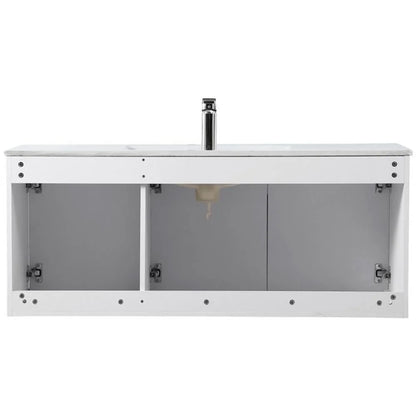 Elegant Kitchen and Bath 48 Inch  Single Bathroom Floating Vanity In Concrete Grey