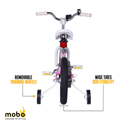 Mobo First Boy's 14" Kids Bike, Ages 3-5 Years Old, Red