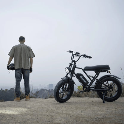 AMYET G60 Peak 1500W Electric Bike, 20" Fat Tire E-Mountain Bikes, 48V 20Ah 32MPH Ebike for Adults Full Suspension UL2849