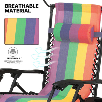 MoNiBloom Zero Gravity Chairs Set of 2, Folding Outdoor Patio Beach Recliner with Canopy Shade & Headrest, Black