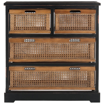 SAFAVIEH Jackson 4-Drawer Storage Unit Black