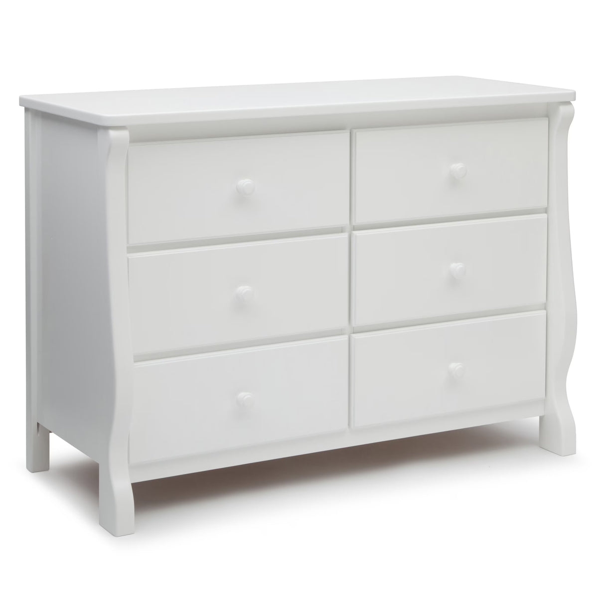 Delta Children Universal 6 Drawer Dresser with Interlocking Drawers - Greenguard Gold Certified, Grey