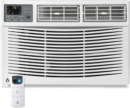 GAOMON 6000 BTU Window Air Conditioner, Cools Up to 350 Sq. Ft, Window AC Unit with Remote, 3 fan speeds, Sleep mode, Auto Restart, 24H Timer Window Air Conditioner, 115V/60Hz, White