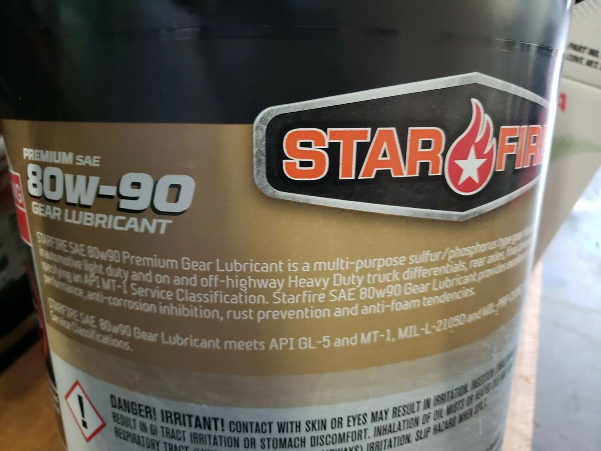 StarFire Premium 80W-90 Gear Oil Lubricant 5 Gallon Pail