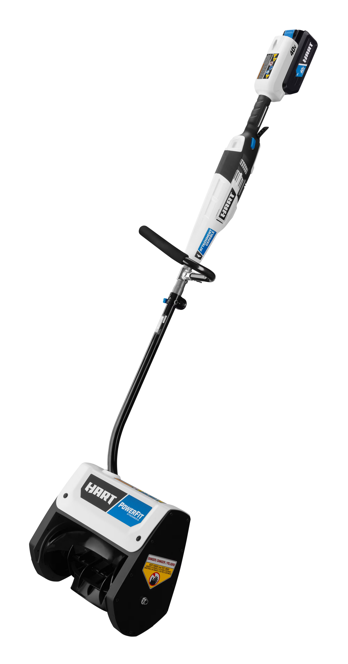 HART 40-Volt 12-inch Single Stage Battery-Powered Snow Shovel Kit, (1) 4.0Ah Lithium-Ion Battery