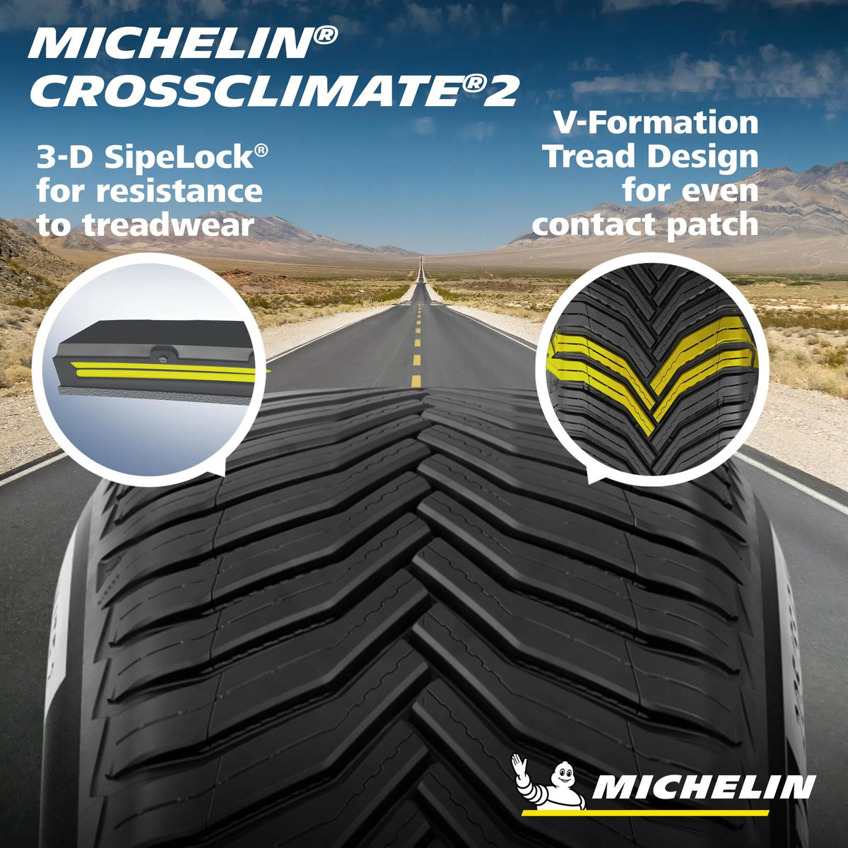 Michelin CrossClimate2 All-Season 245/40R18/XL 97V Tire