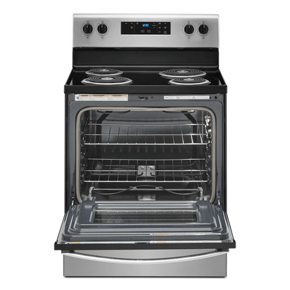 Whirlpool 30 in 4.8 Cu. ft Freestanding Coil Electric Ranger in Stainless Steel