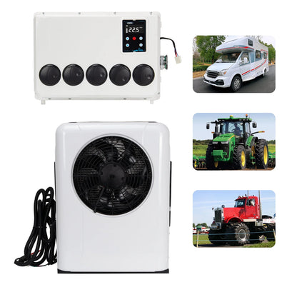 12V 12000BTU Truck Cab Air Conditioner Split AC for Semi Trucks Bus RV Caravan Motorhome