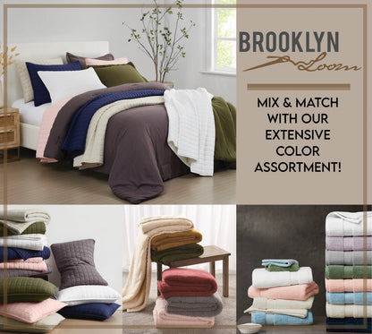 Brooklyn Loom Bubble Faux Fur 100% Microfiber Polyester  Twin XL Blanket in Green, All Season, Adult Size, OEKO-TEX Certified