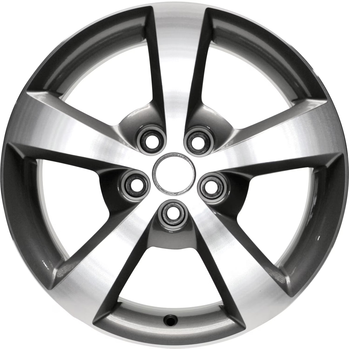 Remanufactured Machined Medium Charcoal Metallic Aluminum Wheel 17 x 7 9596799 fits 2008-2012 Chevrolet Malibu