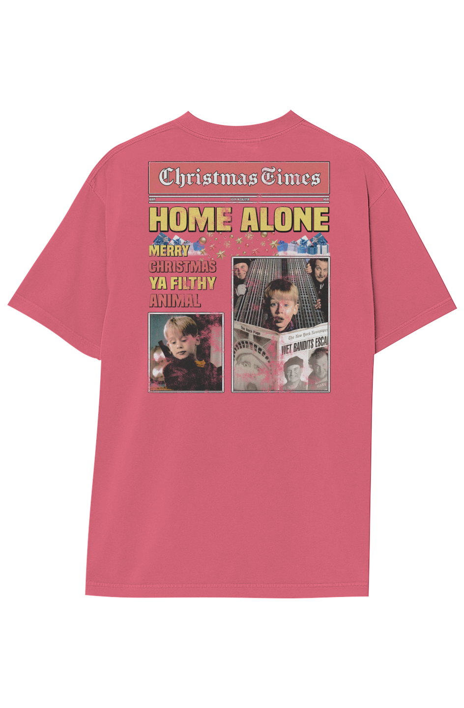 HOME ALONE BREAKING NEWS TEE (Double Sided)