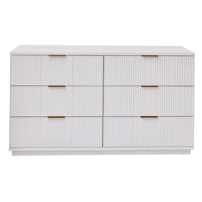 Better Homes and Gardens Lillian 6 Drawer Dresser, White