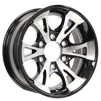 eCustomrim Aluminum Trailer Wheel 15X6 15" A1411 Style 6 Lug On 5.5" Center Rim