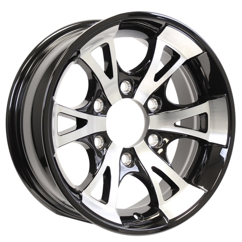 eCustomrim Aluminum Trailer Wheel 15X6 15" A1411 Style 6 Lug On 5.5" Center Rim