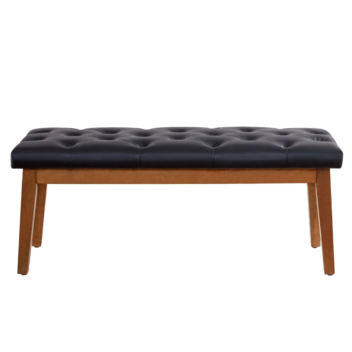 HUIMO Button-Tufted Bench for End of Bed, Entryway Bench with Upholstered Linen Fabric, Ottoman Bench for Living Room,Dining Bench for Kitchen(Beige)