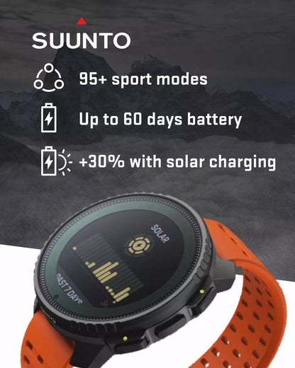 Suunto Vertical Watch, All Black, One Size