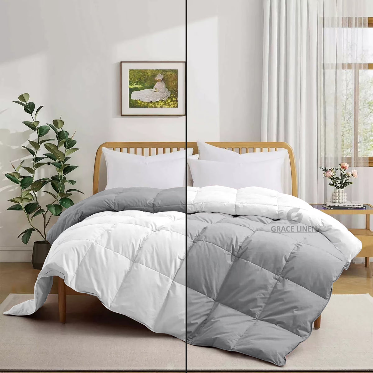 Bedding Comforter Cal King Size, Duvet Insert, Quilted Comforter with Corner Tabs, All Season Lightweight Quilt, Down Alternative Hotel Comforter Cal King Size 96X102 Baby Pink