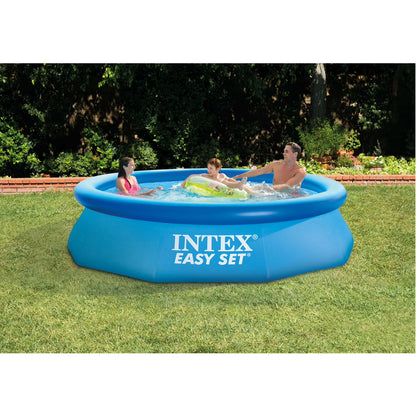 Intex 10' x 30" Easy Set Above Ground Swimming Pool With Filter Pump