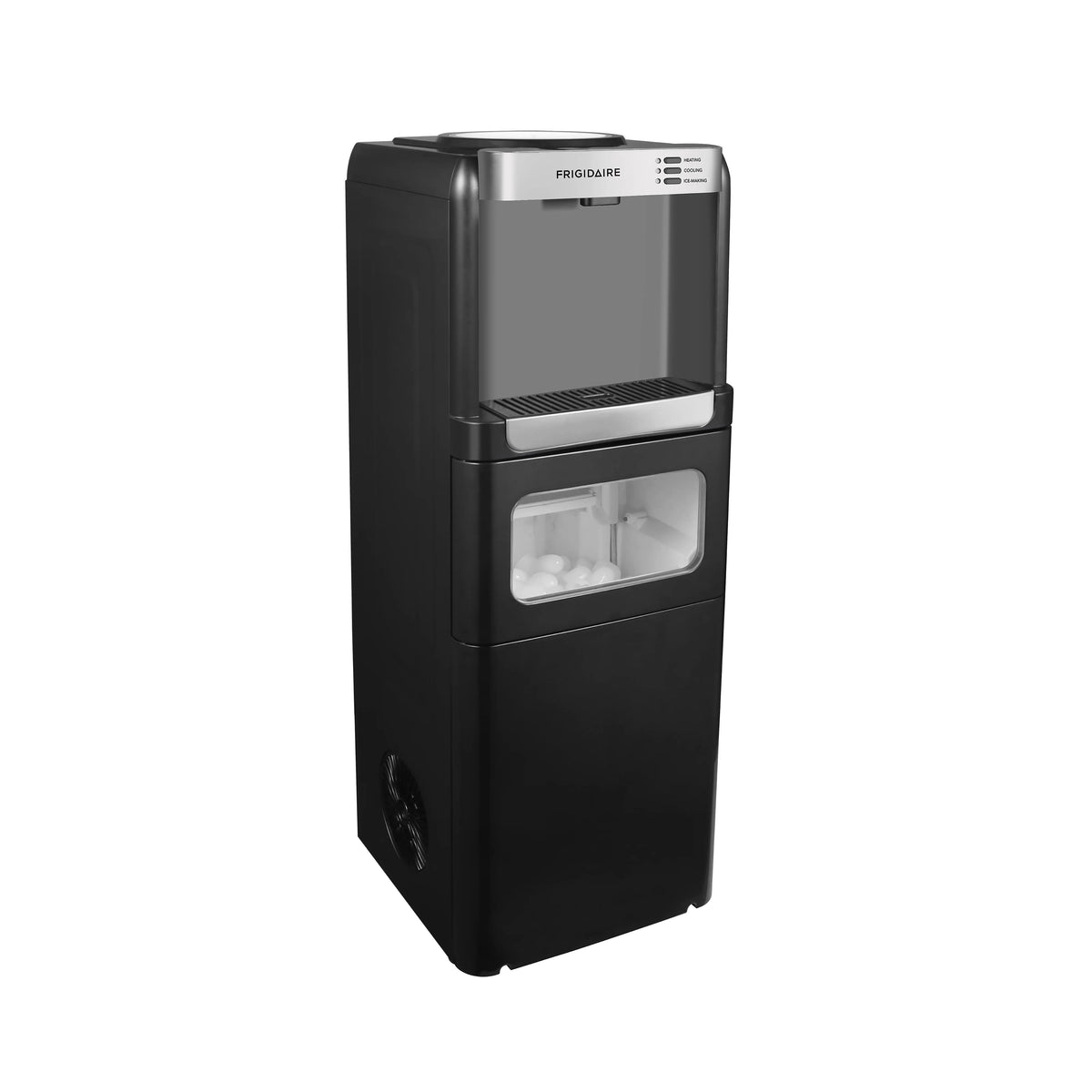 Frigidaire 3-in-1 Water Cooler Dispenser with Built-in Ice Maker �?Hot & Cold, 5 Gallon, Black