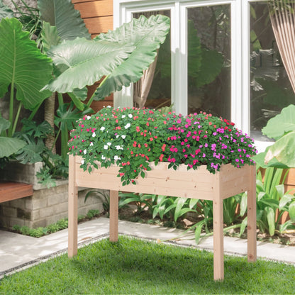 DUOSONG Outsunny Patio Garden Bench Arbor Arch With Pergola And 2 Trellises, 3 Seat Natural Wooden Outdoor Bench For Grape Vines & Climbing Plants, Backyard Decor, Natural Natural Wood Garden &