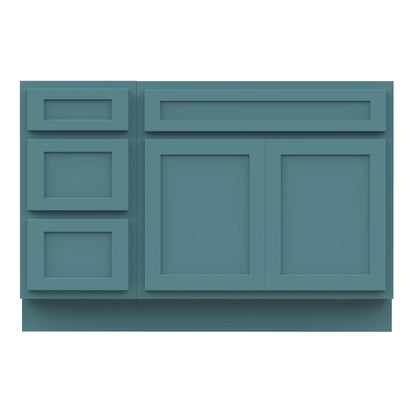 45 in. W x 21 in. D x 32.5 in. H Bath Vanity Cabinet without Top in Gray