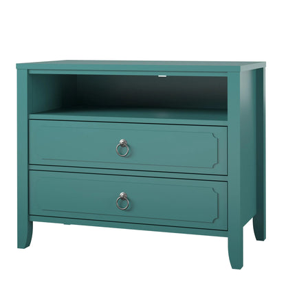 Her Majesty 2 Drawer Nightstand, Mustard Yellow