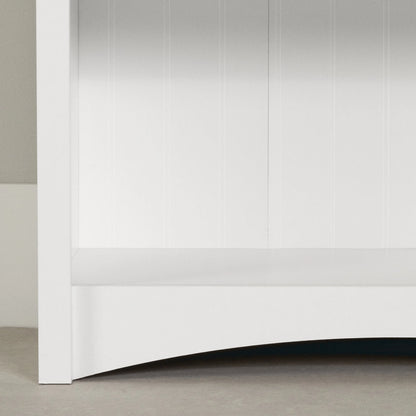 Gascony 4-Shelf Bookcase-Rubbed Black-South Shore
