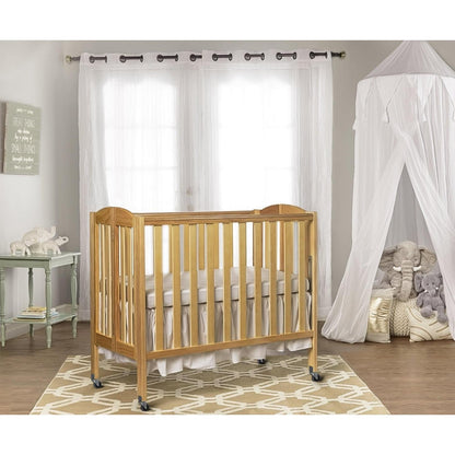 Dream On Me Birch 3-in-1 Folding Portable Mini Crib. Natural