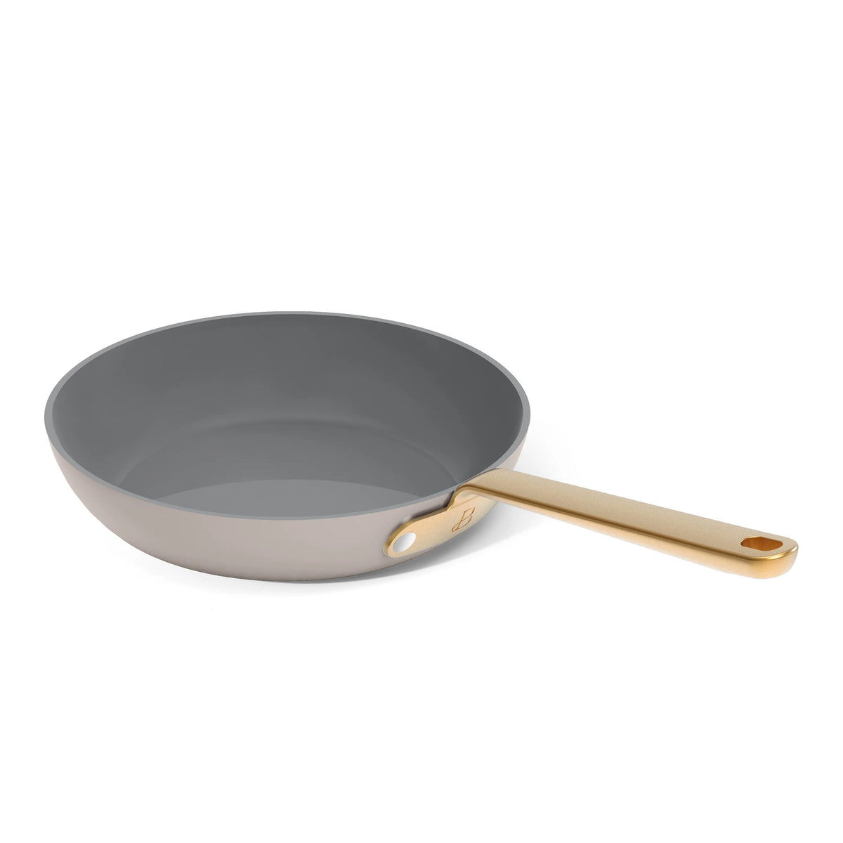 Beautiful 12pc Ceramic Non-Stick Cookware Set with Strainer Lids, White Icing by Drew Barrymore