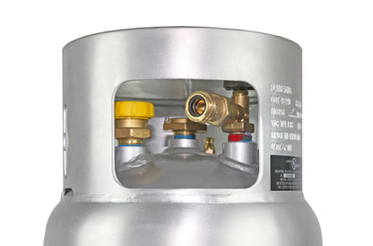 Flame King 43.5LB Aluminum Forklift Propane Tank with Gauge, Corrosion-Resistant, Rust-Free, Lightweight