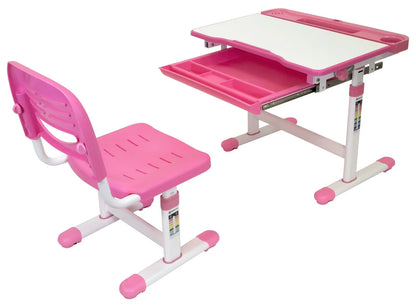 Mount-It! Kids Desk and Chair Set, Blue