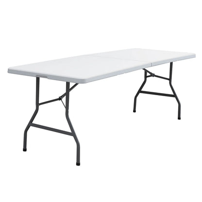 HXYHJ 3/4/6/8 FT Plastic Folding Tables - Ultra - Portable, Durable for Indoor & Outdoor Use - Ideal for Picnics, Camping, Parties and More-6 FT