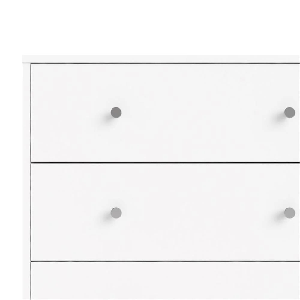 Home Square 4 Piece Bedroom Set With Dresser, Chest and 2 Nightstands in White