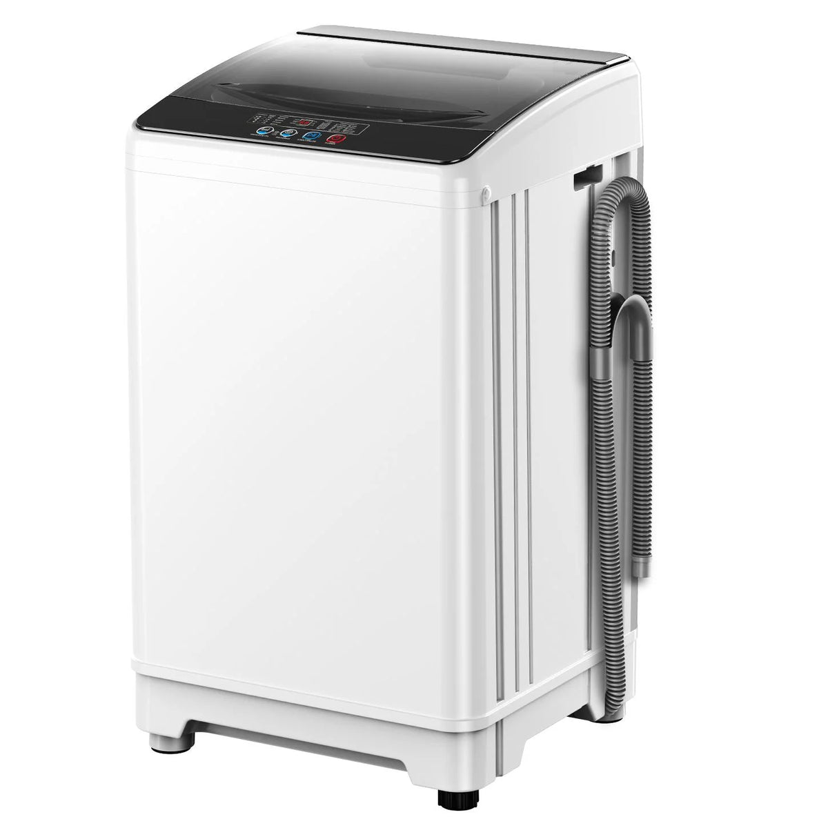 TABU Washer and Dryer Set, 17.6LBS Full Automatic Washing Machine & 8.8LBS Portable Dryer (Gray&White)