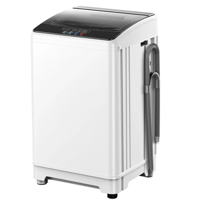 TABU Washer and Dryer Set, 17.6LBS Full Automatic Washing Machine & 8.8LBS Portable Dryer (Gray&White)
