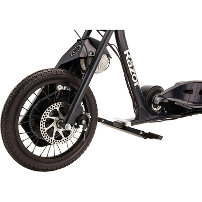 Razor DXT Electric Drift Trike- Black. 36V Powered Ride-On with Adjustable Seat and Variable Speed