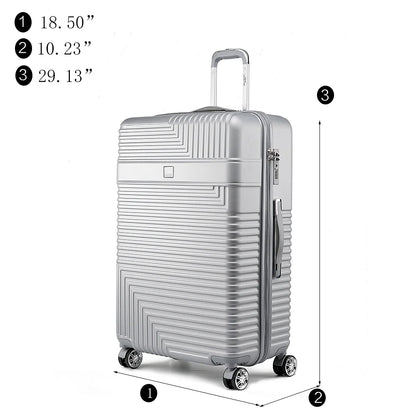 MKF Collection Felicity Extra Large & Large Hardside Luggage 2 pcs, Luxurious Travel Suitcase by Mia K - Rose Gold
