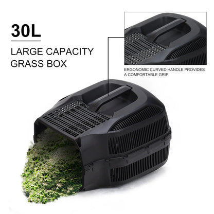 Costway 12 Amp 14-Inch Electric Push Lawn Corded Mower With Grass Bag Red