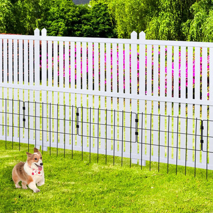 36"W X 45"H Outdoor Privacy Screen, Vinyl Air Conditioner Fence with Metal Stake, No Dig Trash Can Enclosure for Outside- 2 PVC Panels, White, Vertical
